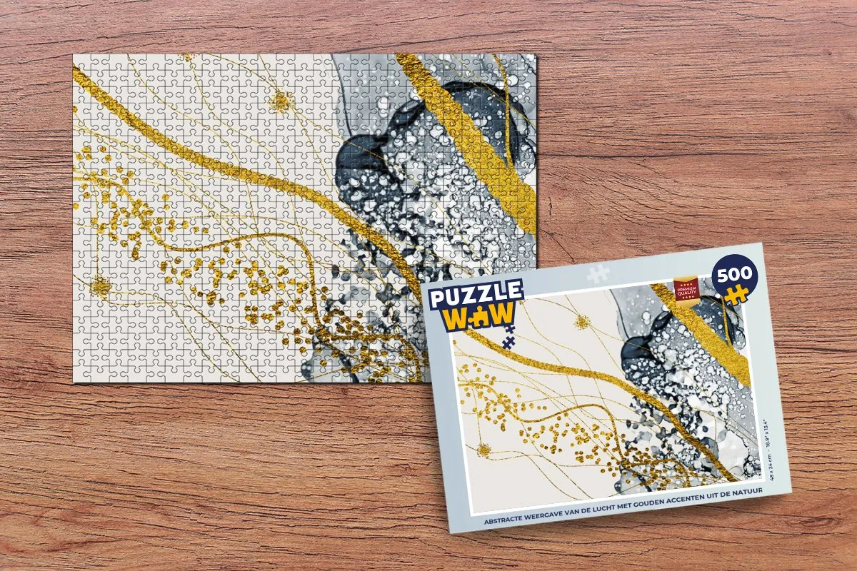PuzzleWow Abstract Legpuzzel 500 Stuks - Multicolor