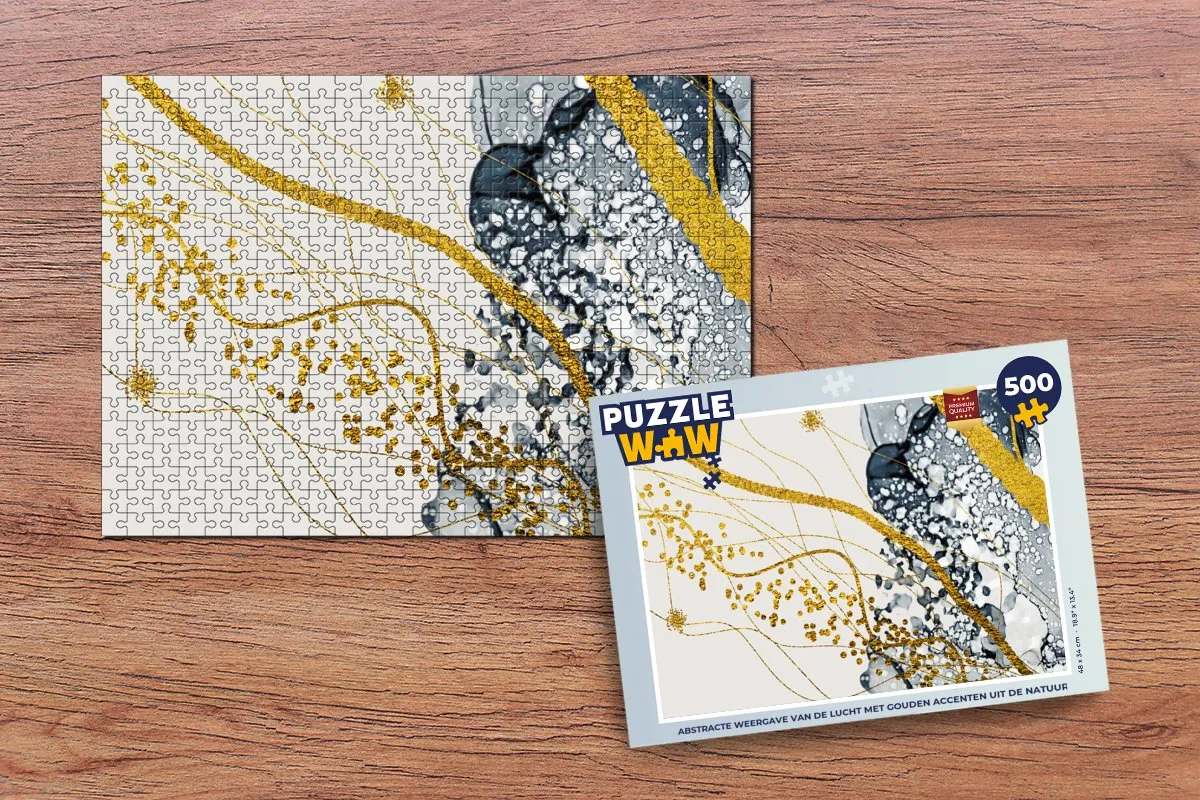 PuzzleWow Abstract Legpuzzel 500 Stuks - Multicolor