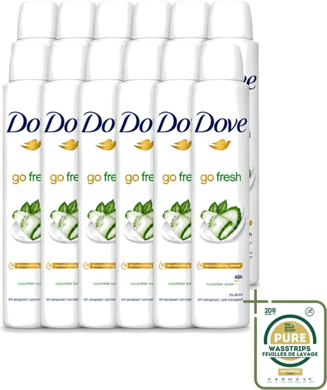 12 x Dove Go Fresh