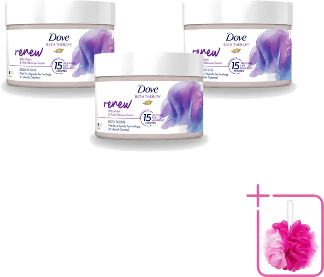 3 x Dove Bath Therapy Renew