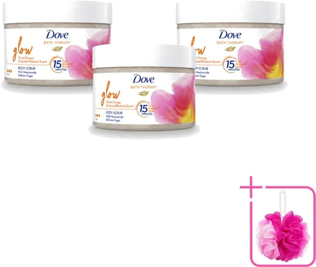 3 x Dove Bath Therapy Glow
