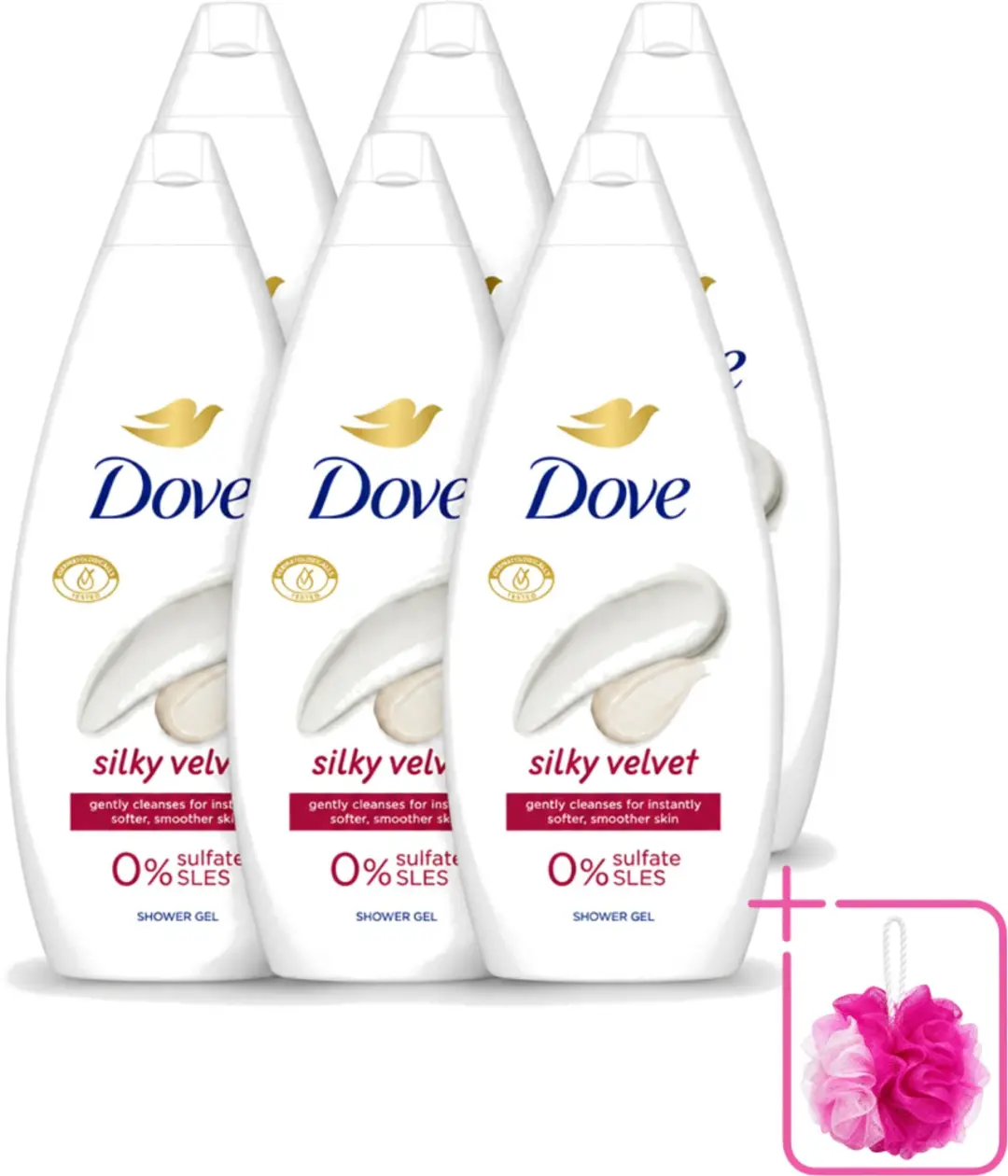 6 x Dove Silky Velvet