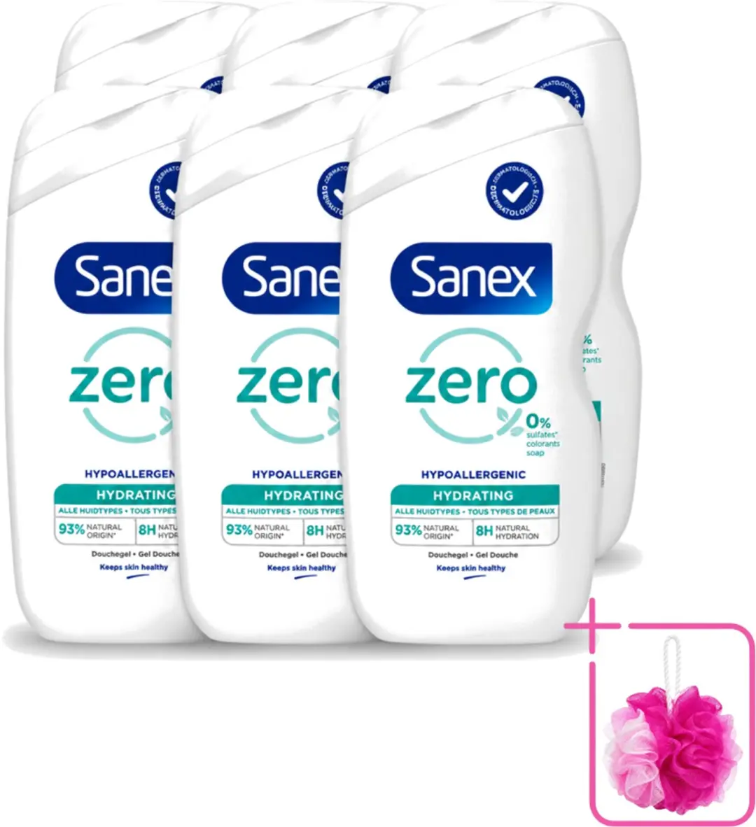 6 x Sanex Zero %