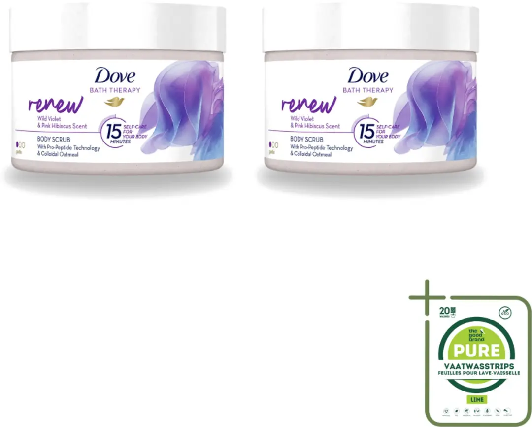 2 x Dove Bath Therapy Renew