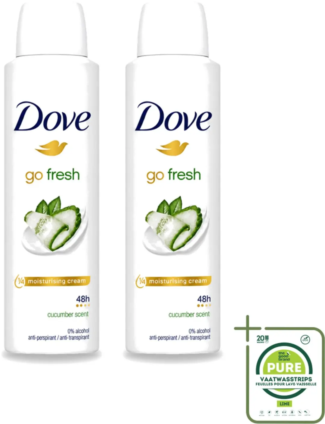 2 x Dove Go Fresh