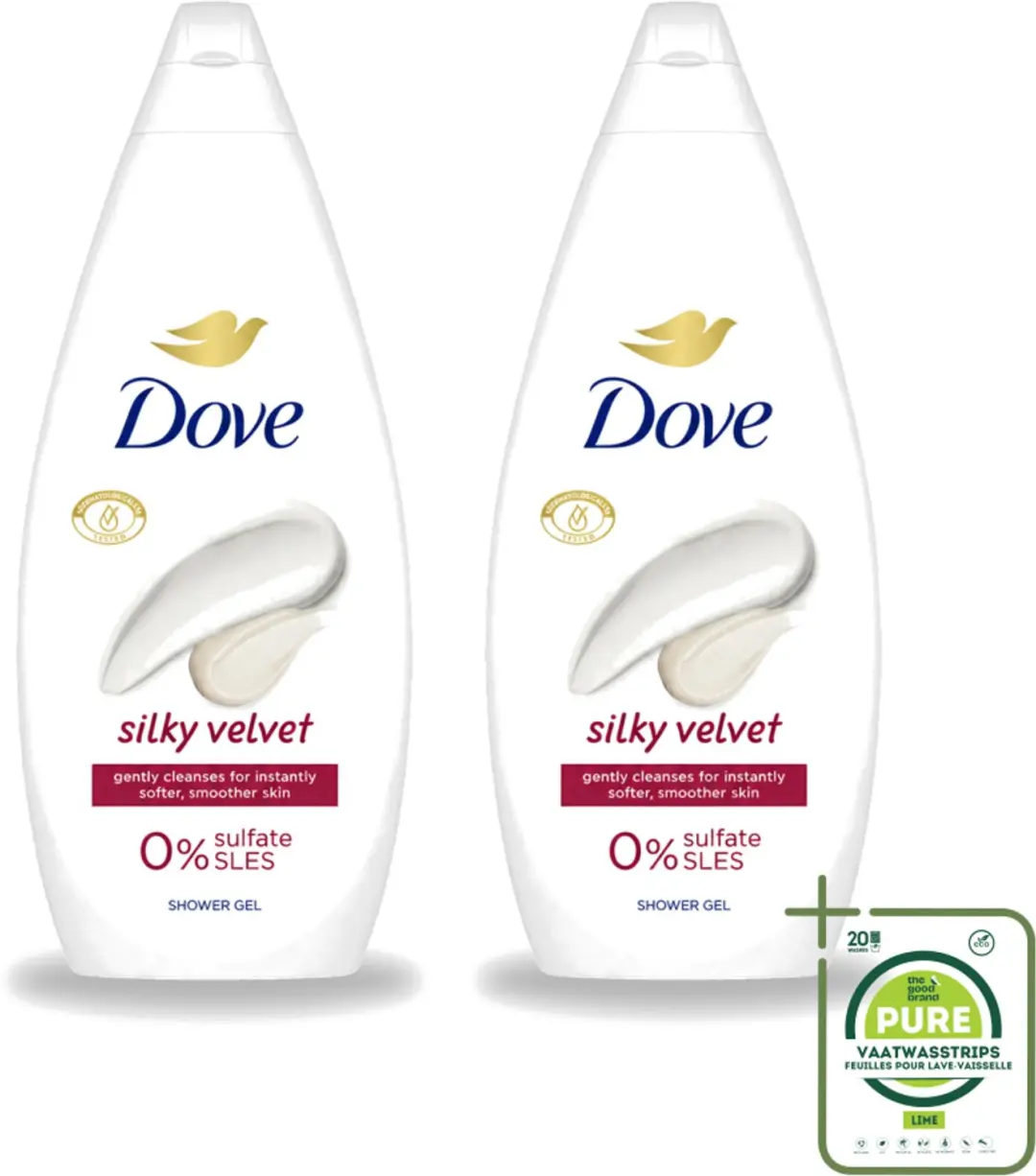2 x Dove Silky Velvet