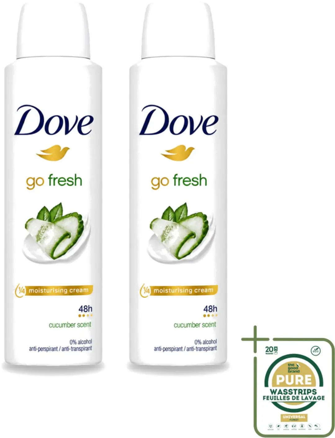 2 x Dove Go Fresh