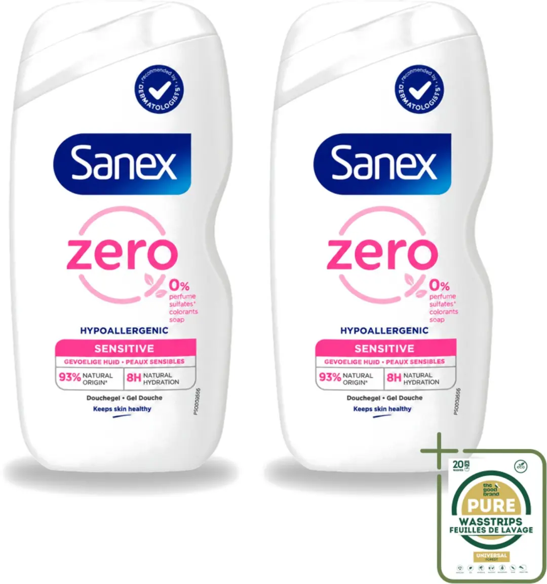 2 x Sanex Zero%