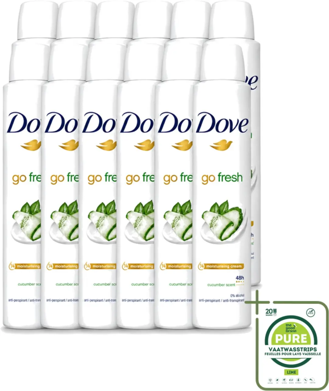 12 x Dove Go Fresh