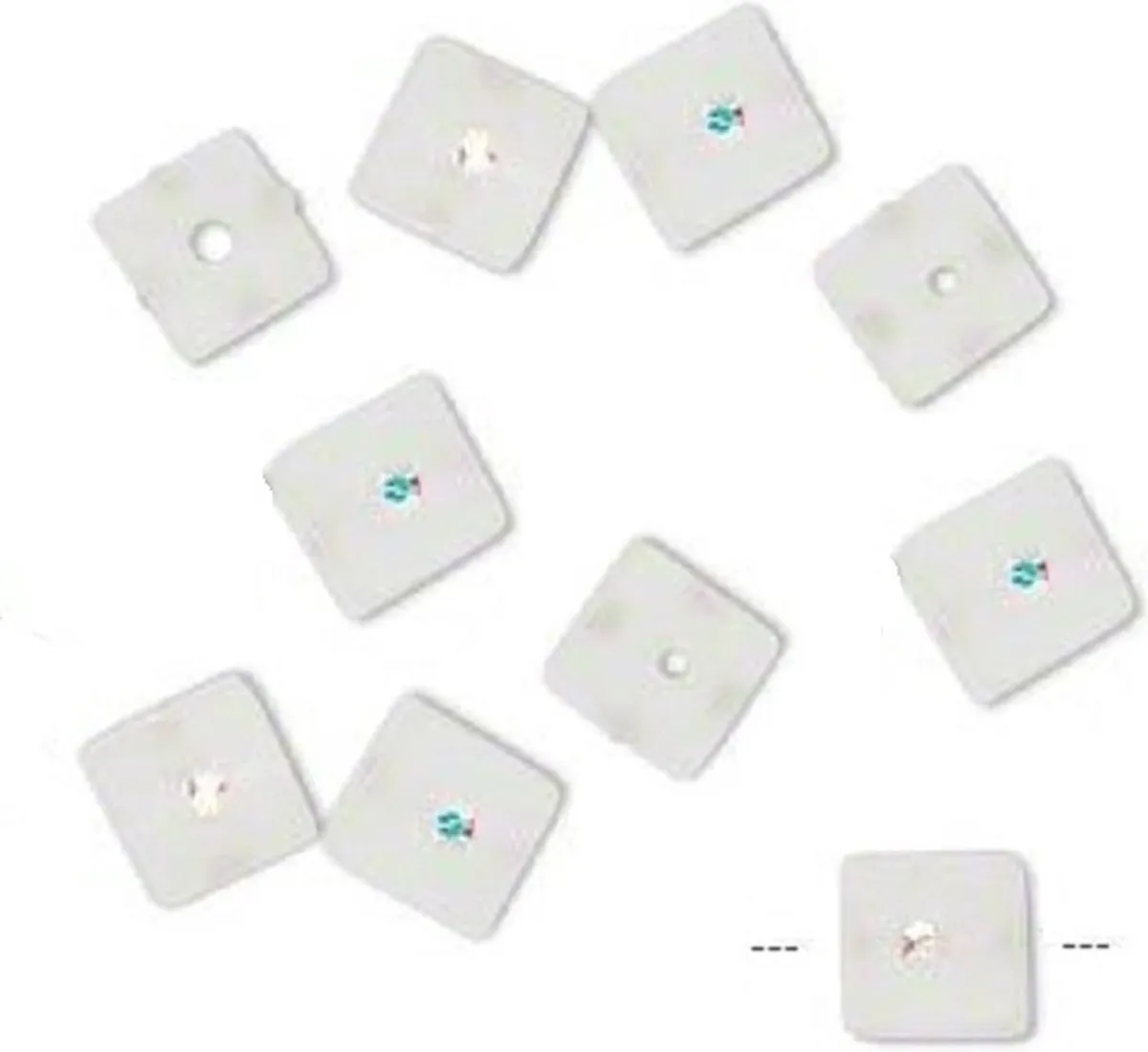 Swarovski Frosted Offwhite Resin Kralen 8x8mm