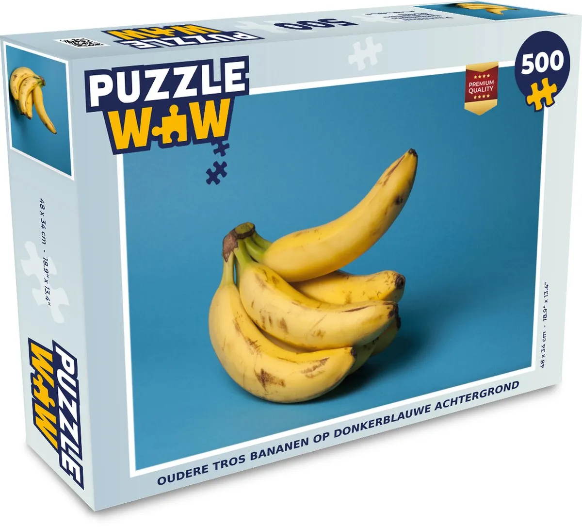 PuzzleWow Banaan Legpuzzel 500 Stuks - Multicolor