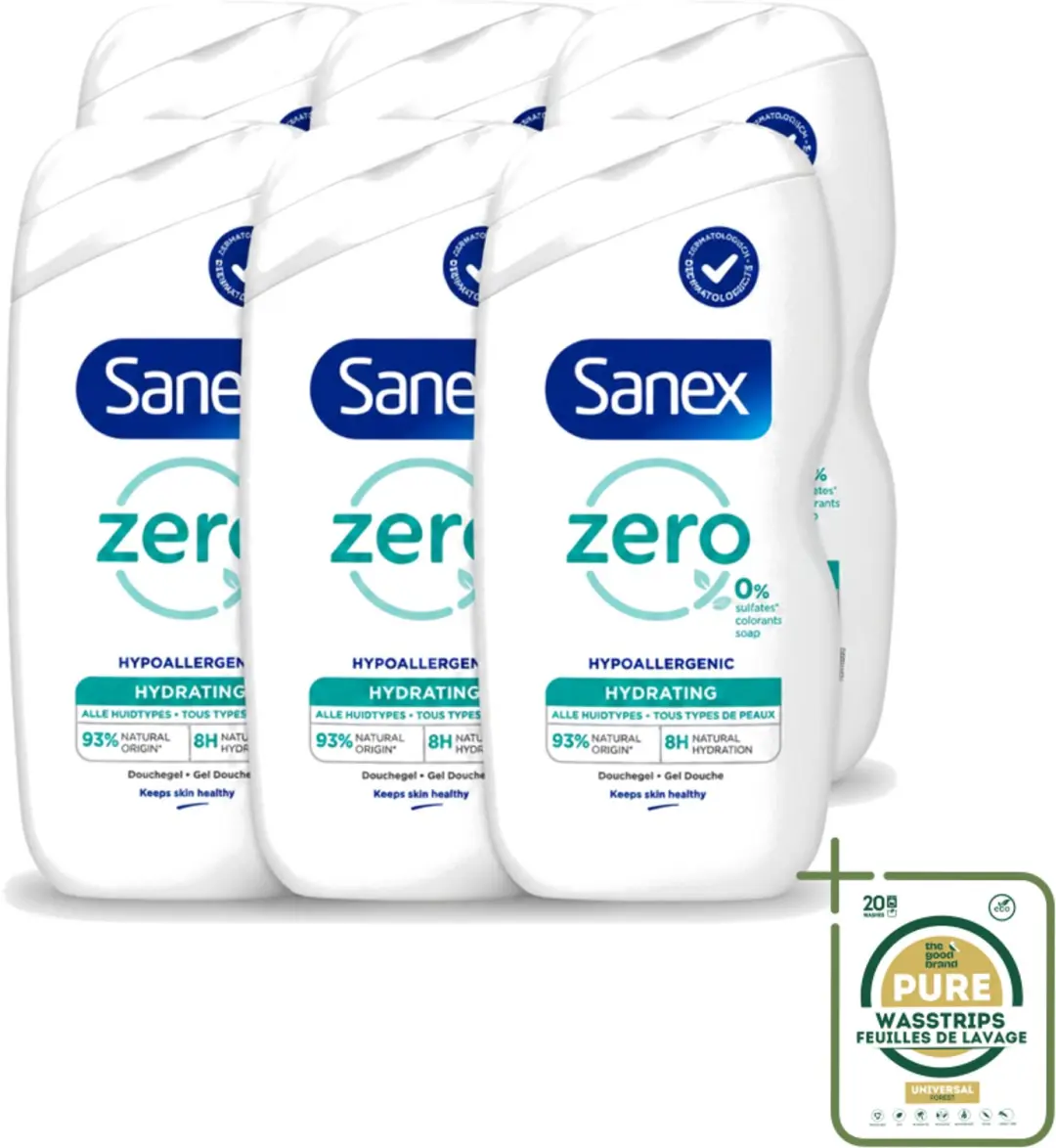 6 x Sanex Zero %
