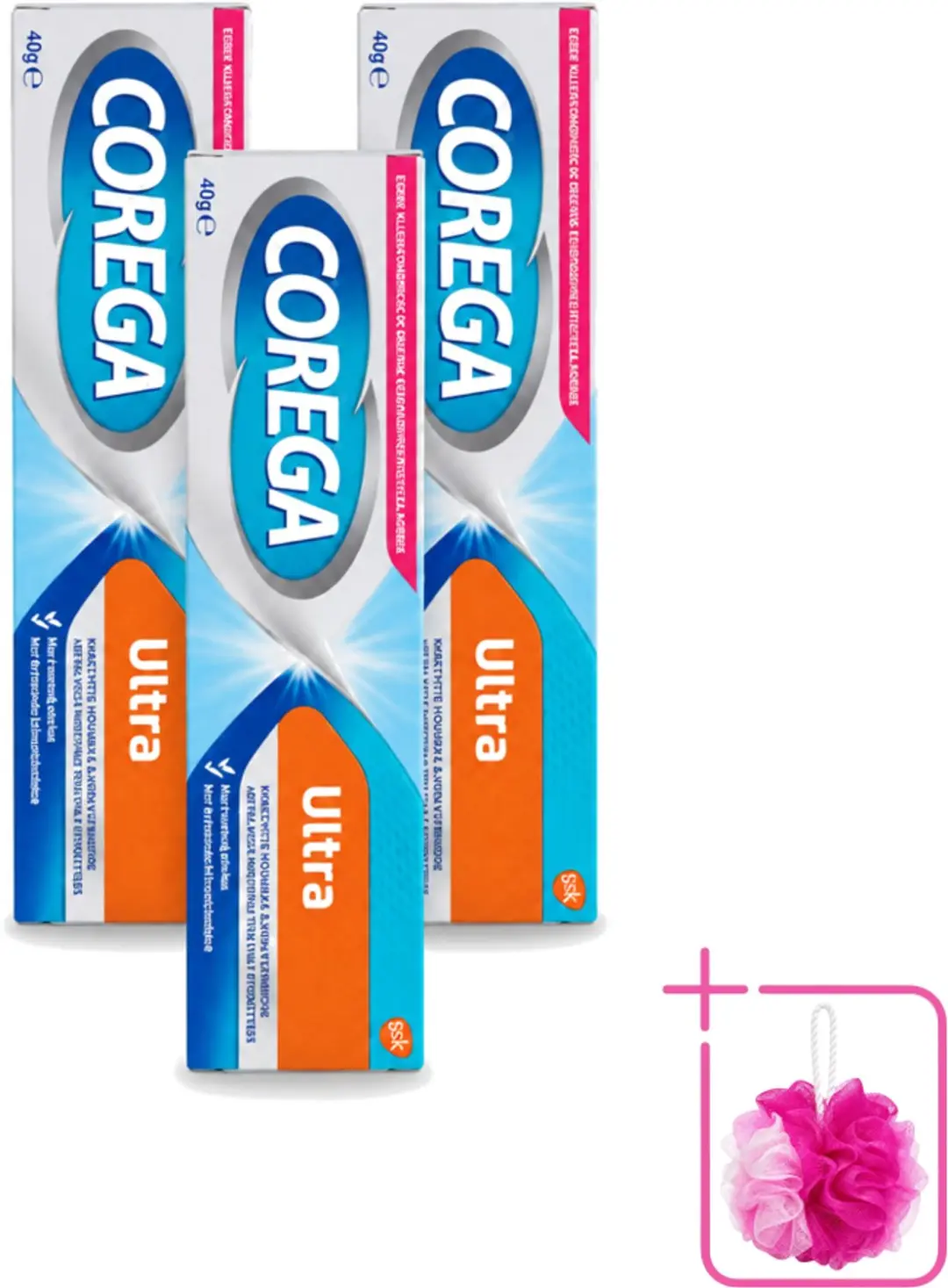 3 x Corega Ultra Kleefcrème