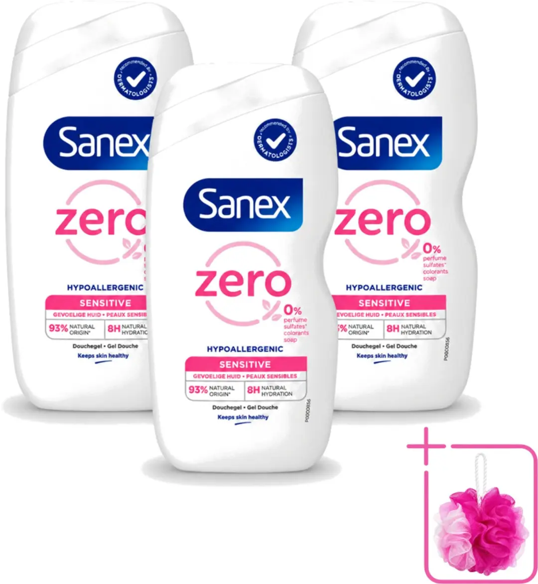 3 x Sanex Zero%