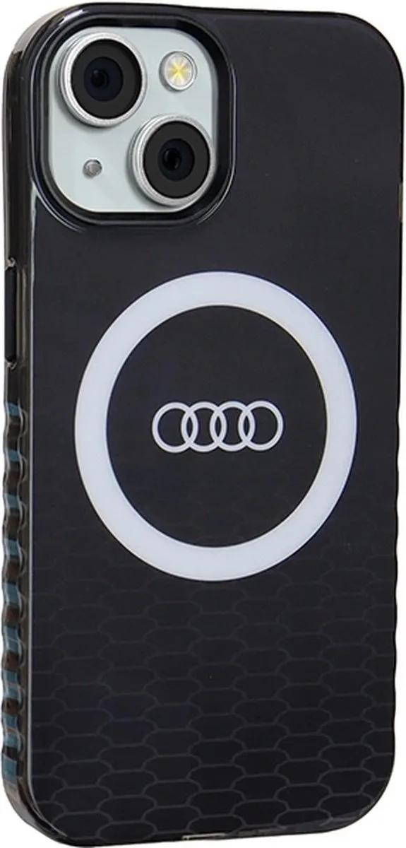 Audi IML Big Logo Back Case - iPhone 15 - Zwart