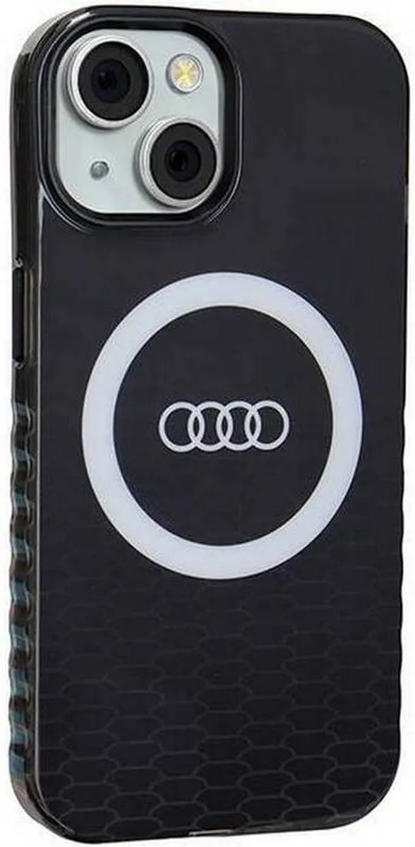 Audi IML Big Logo Back Case - iPhone 15 - Zwart