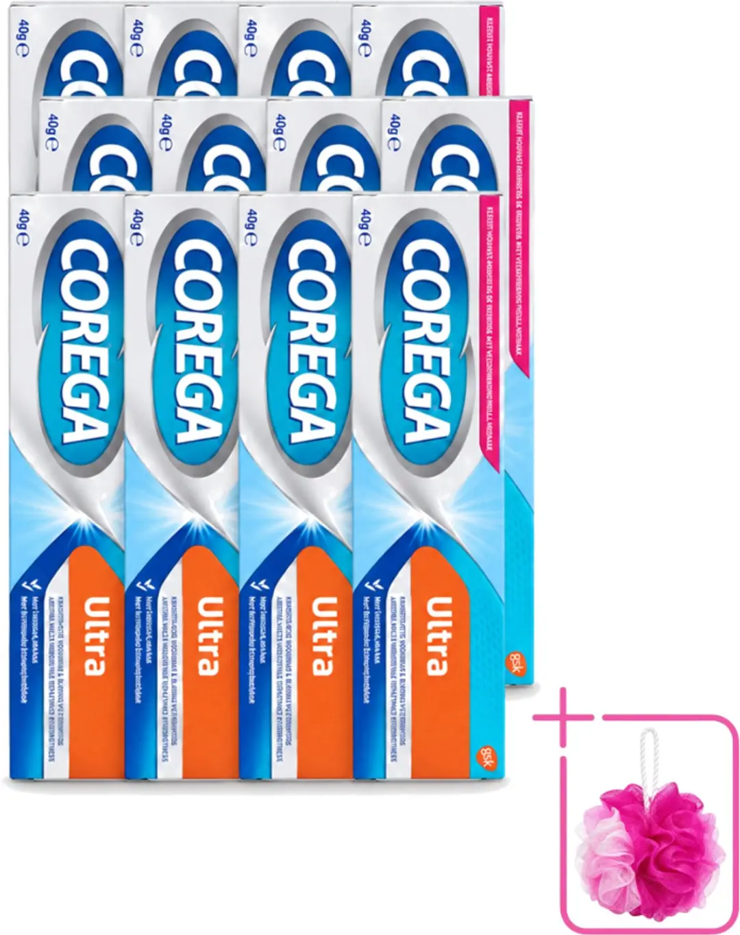 12 x Corega Ultra Kleefcrème