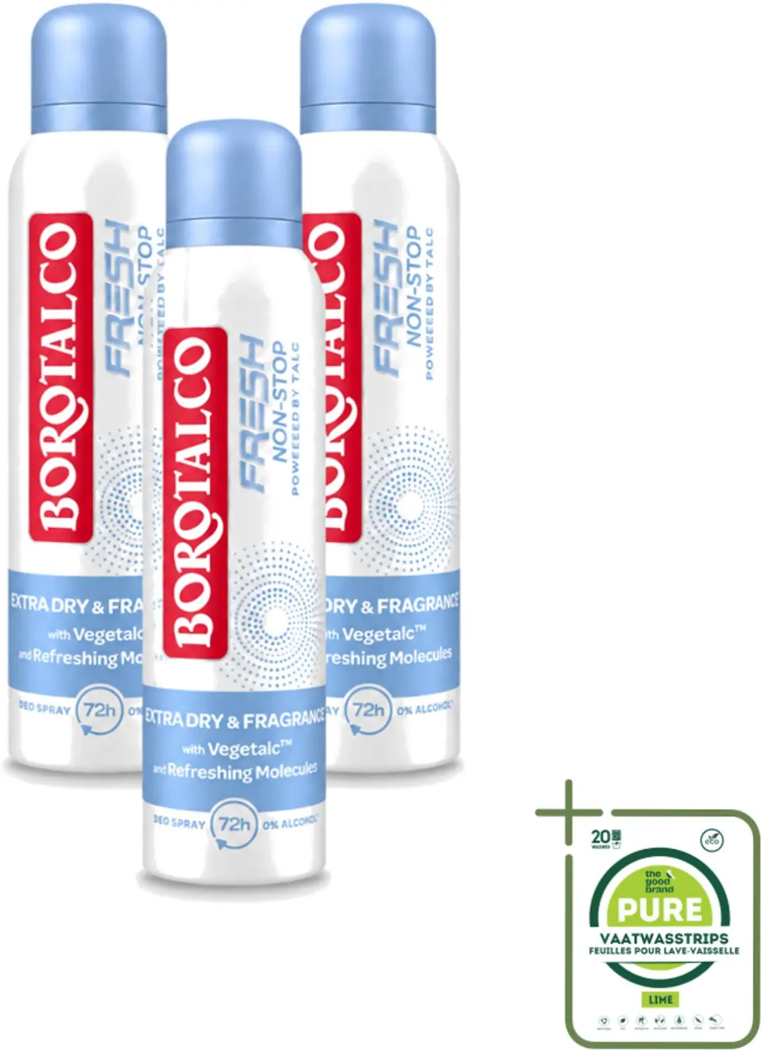 3 x Borotalco