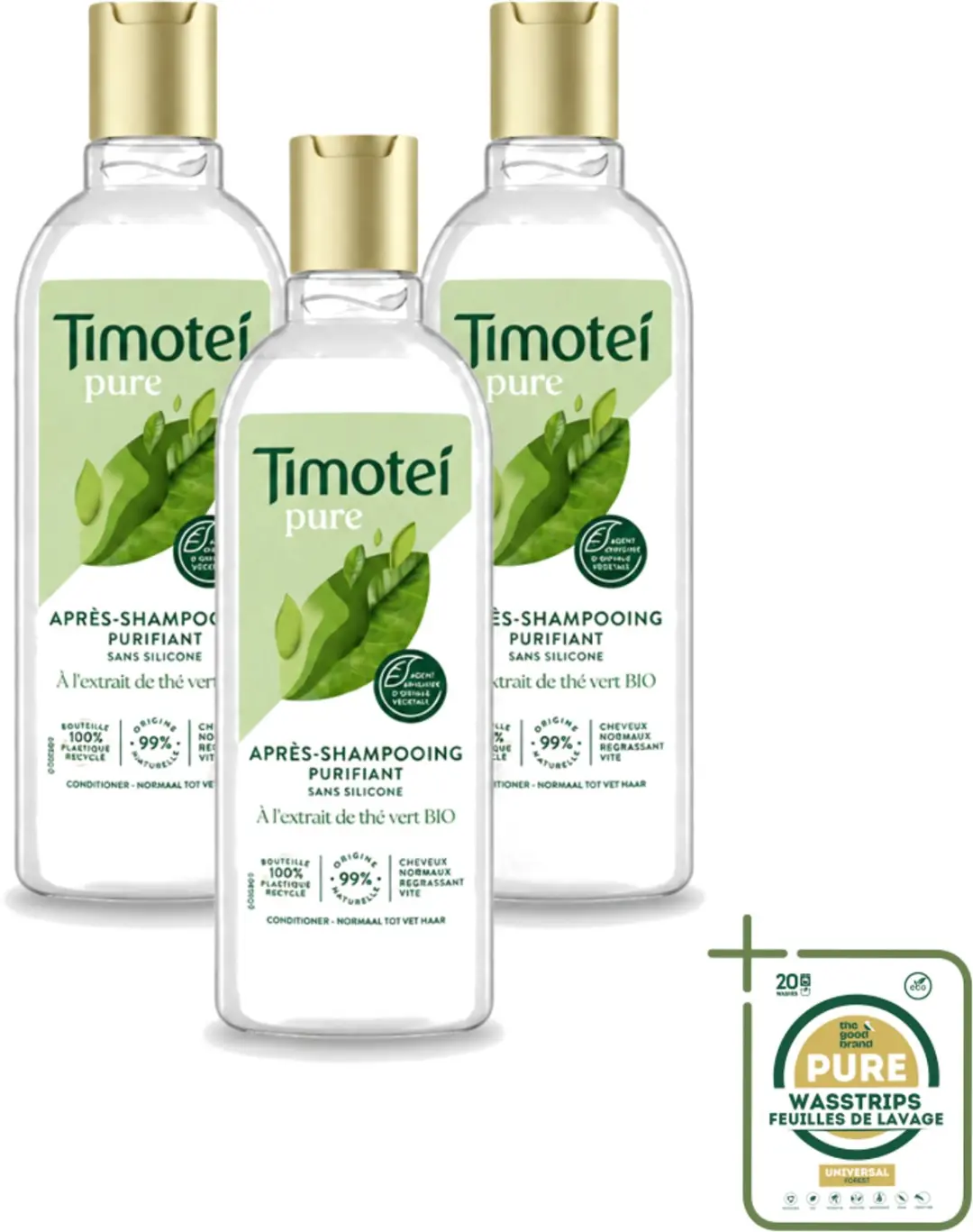 3 x Timotei Conditioner