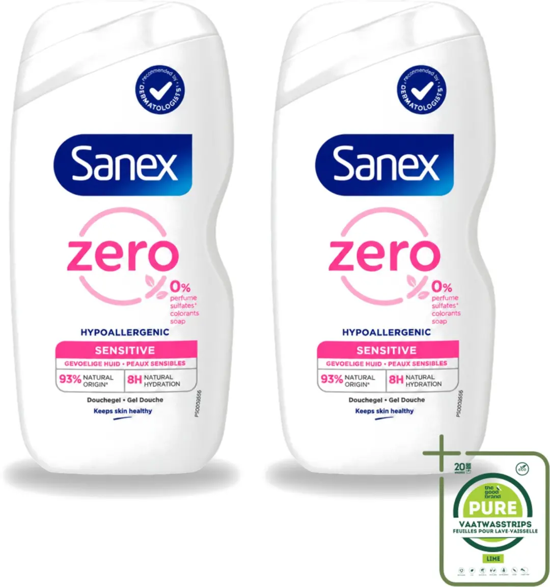 2 x Sanex Zero%