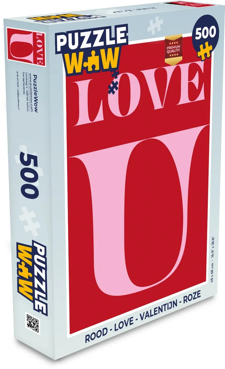 PuzzleWow Love Legpuzzel 500 Stuks