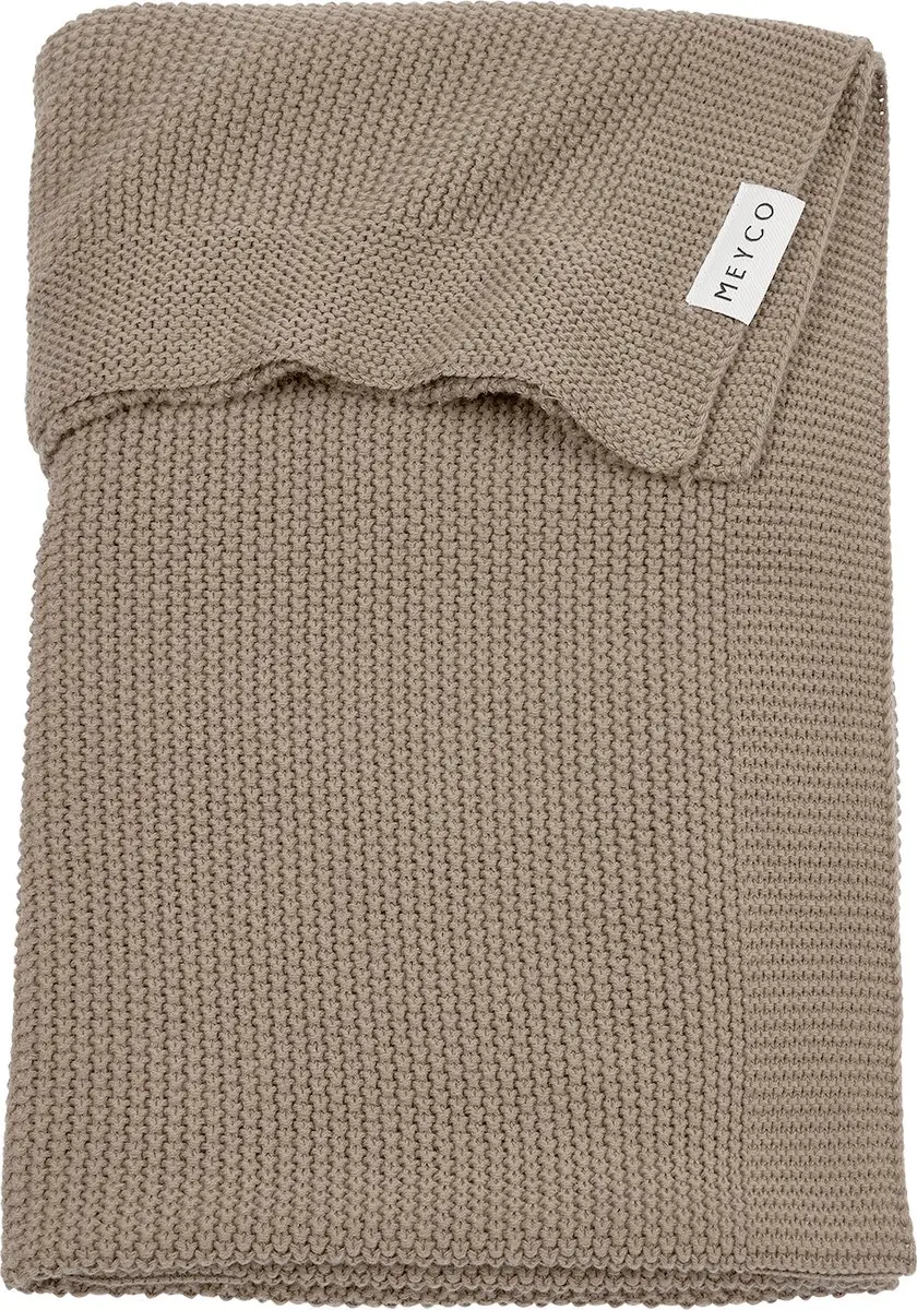 Meyco Baby Mini Relief Ledikantdeken Dark Taupe 100x150cm 1.0 TOG