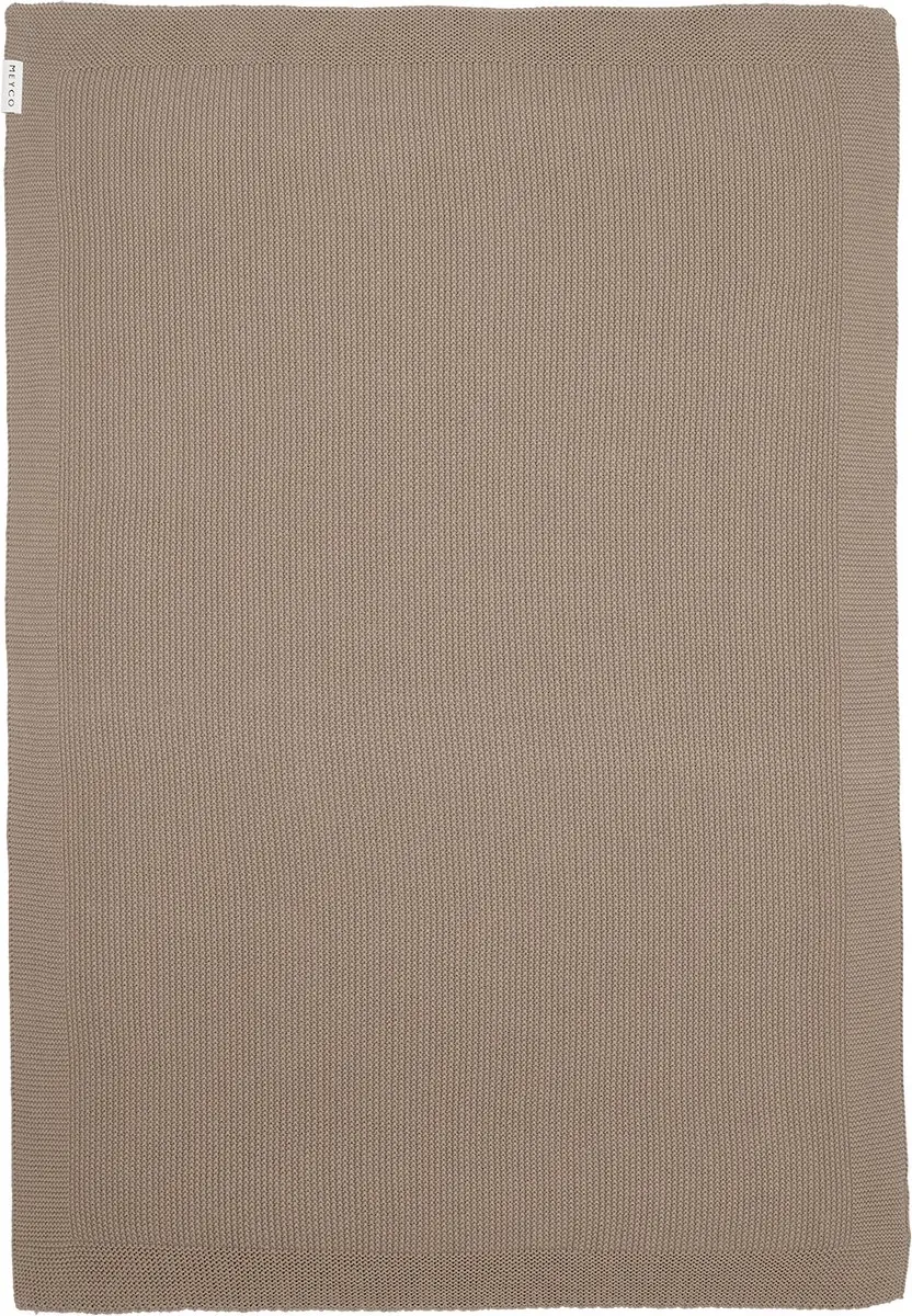 Meyco Baby Mini Relief Ledikantdeken Dark Taupe 100x150cm 1.0 TOG - afbeelding 2 van 2