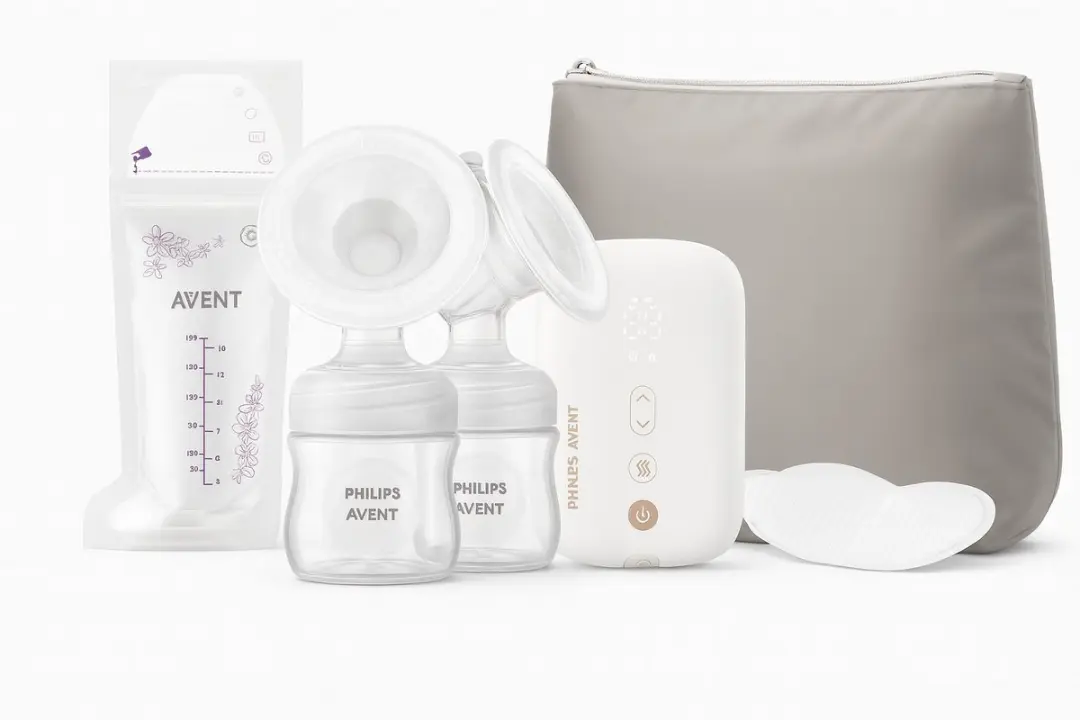 Philips Avent dubbele elektrische borstkolf, ziekenhuissterkte en oplaadbare mot