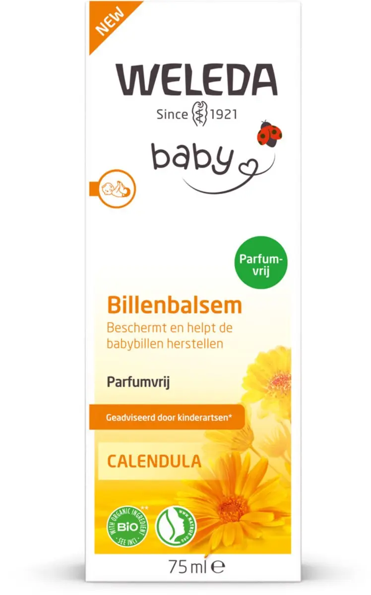 Weleda Baby Calendula Billenbalsem Parfumvrij - 2x75ml - afbeelding 4 van 4