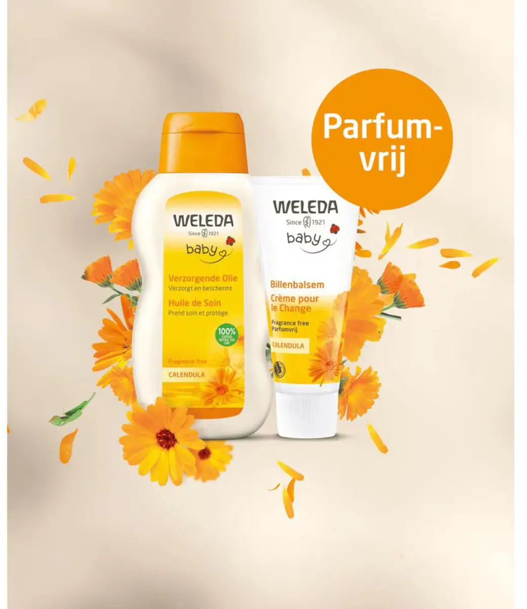 Weleda Baby Calendula Billenbalsem Parfumvrij - 2x75ml - afbeelding 3 van 4