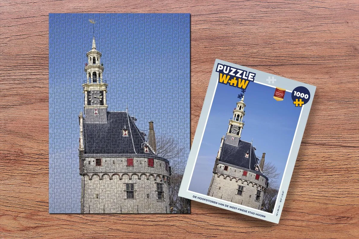 PuzzleWow De Hoofdtoren van Hoorn Legpuzzel 1000 Stuks