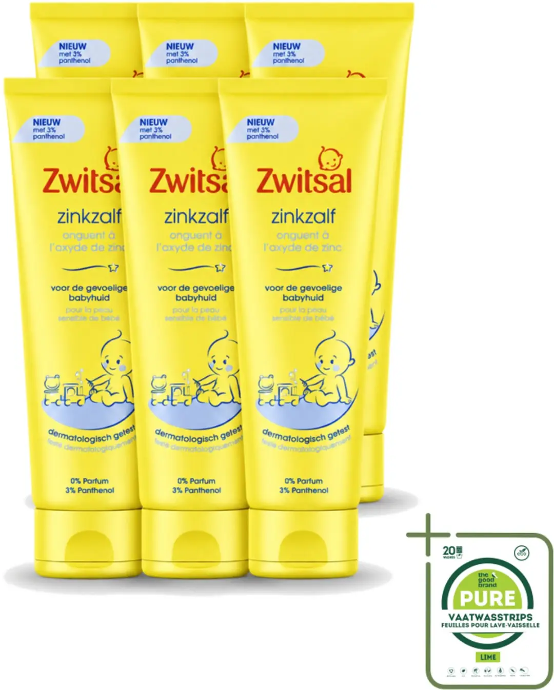6 x Zwitsal 0% Parfum