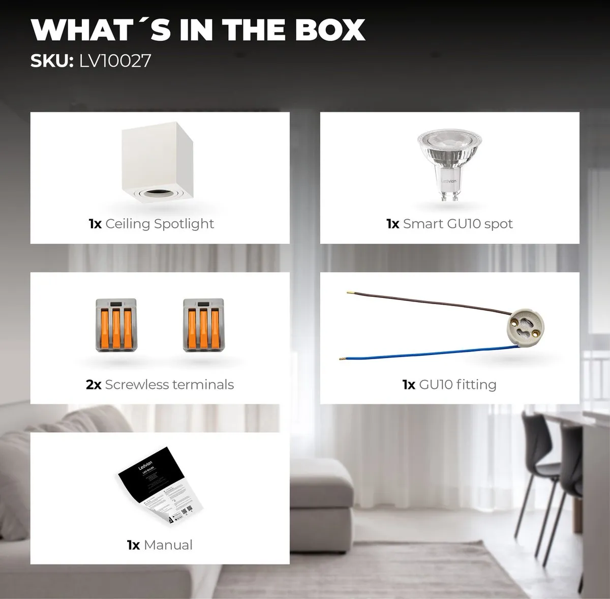 Ledvion LED Opbouwspot 3W RGB - Dimbaar WiFi App