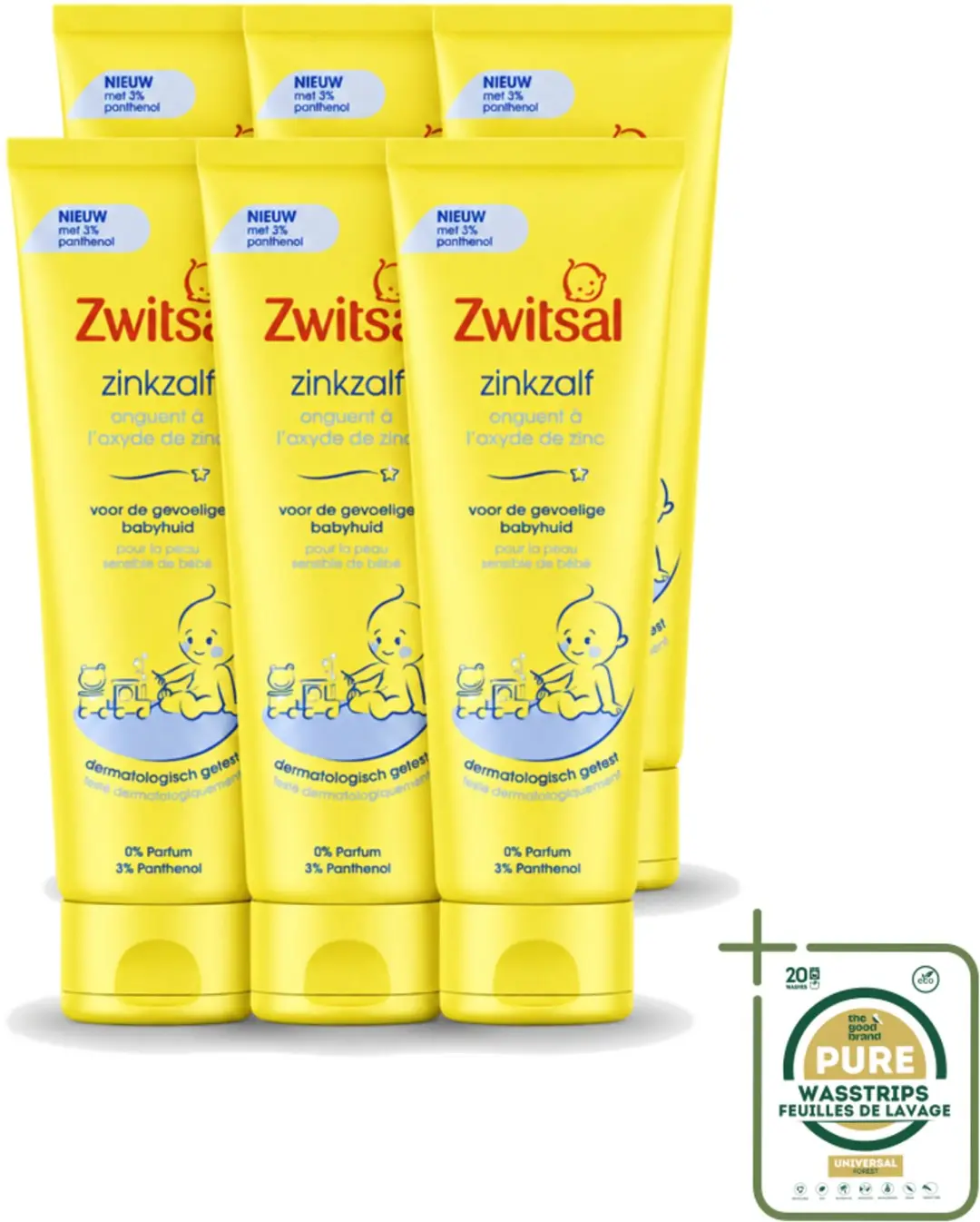 6 x Zwitsal 0% Parfum