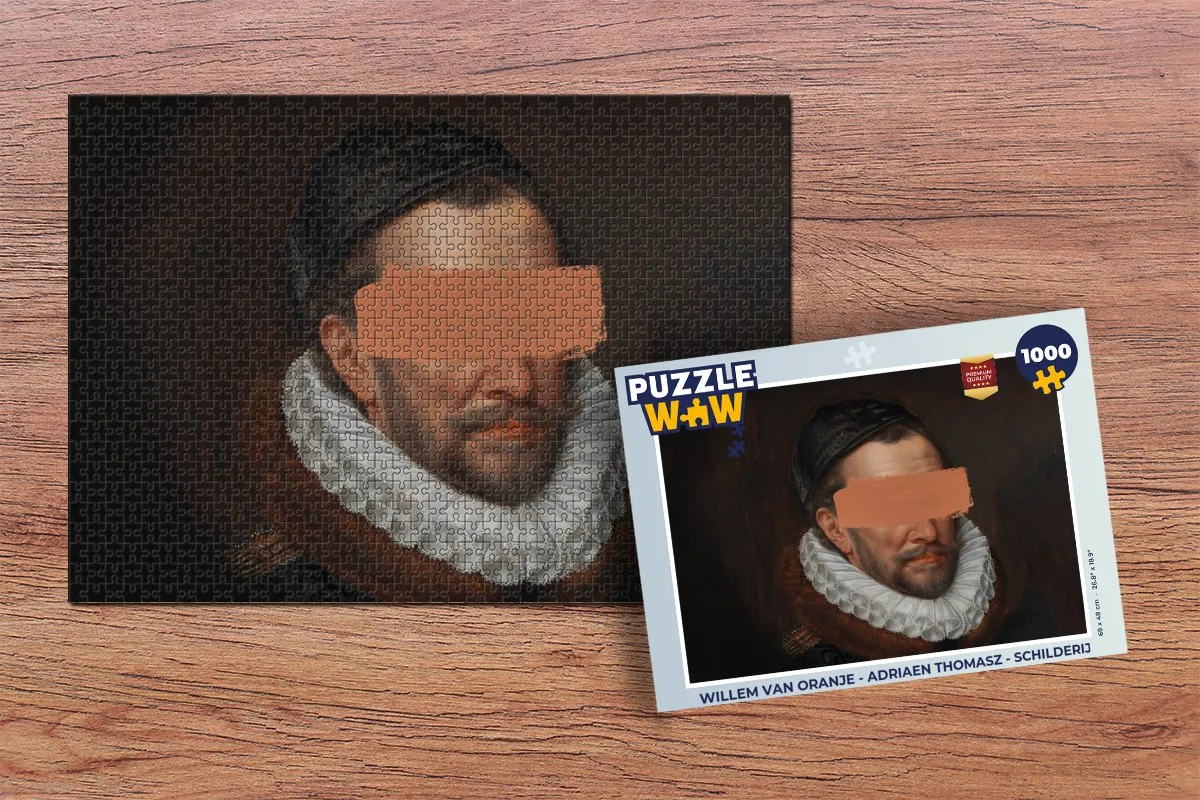 PuzzleWow Willem van Oranje Legpuzzel 1000 Stuks - Multicolor
