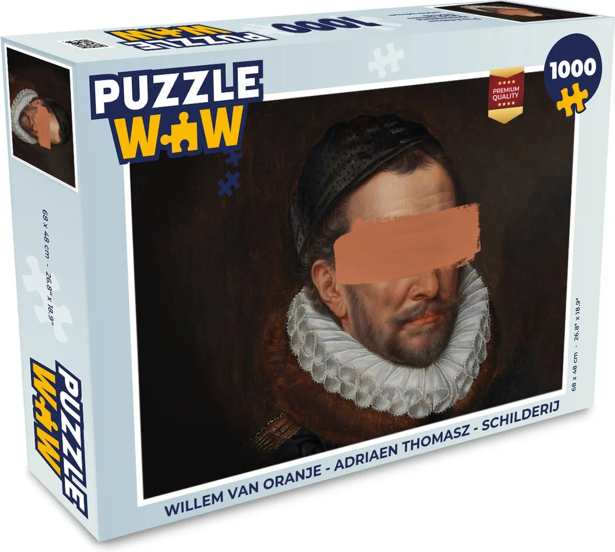 PuzzleWow Willem van Oranje Legpuzzel 1000 Stuks - Multicolor