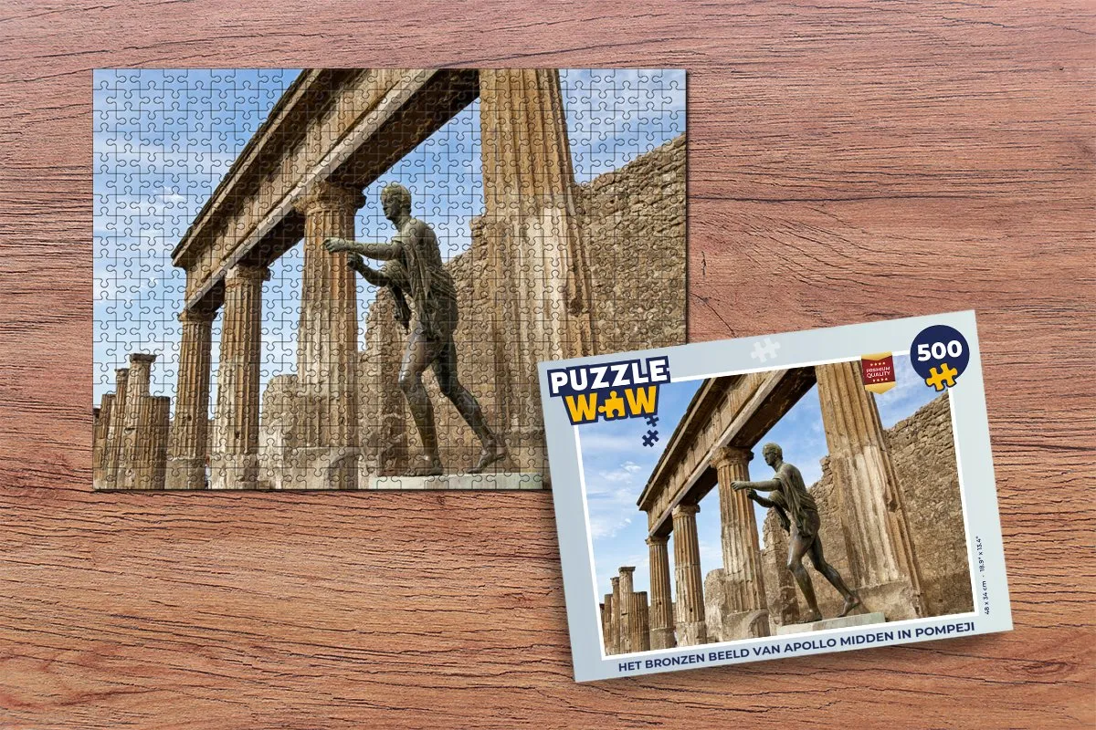 PuzzleWow Pompeji Apollo Legpuzzel 500 Stuks - Multicolor