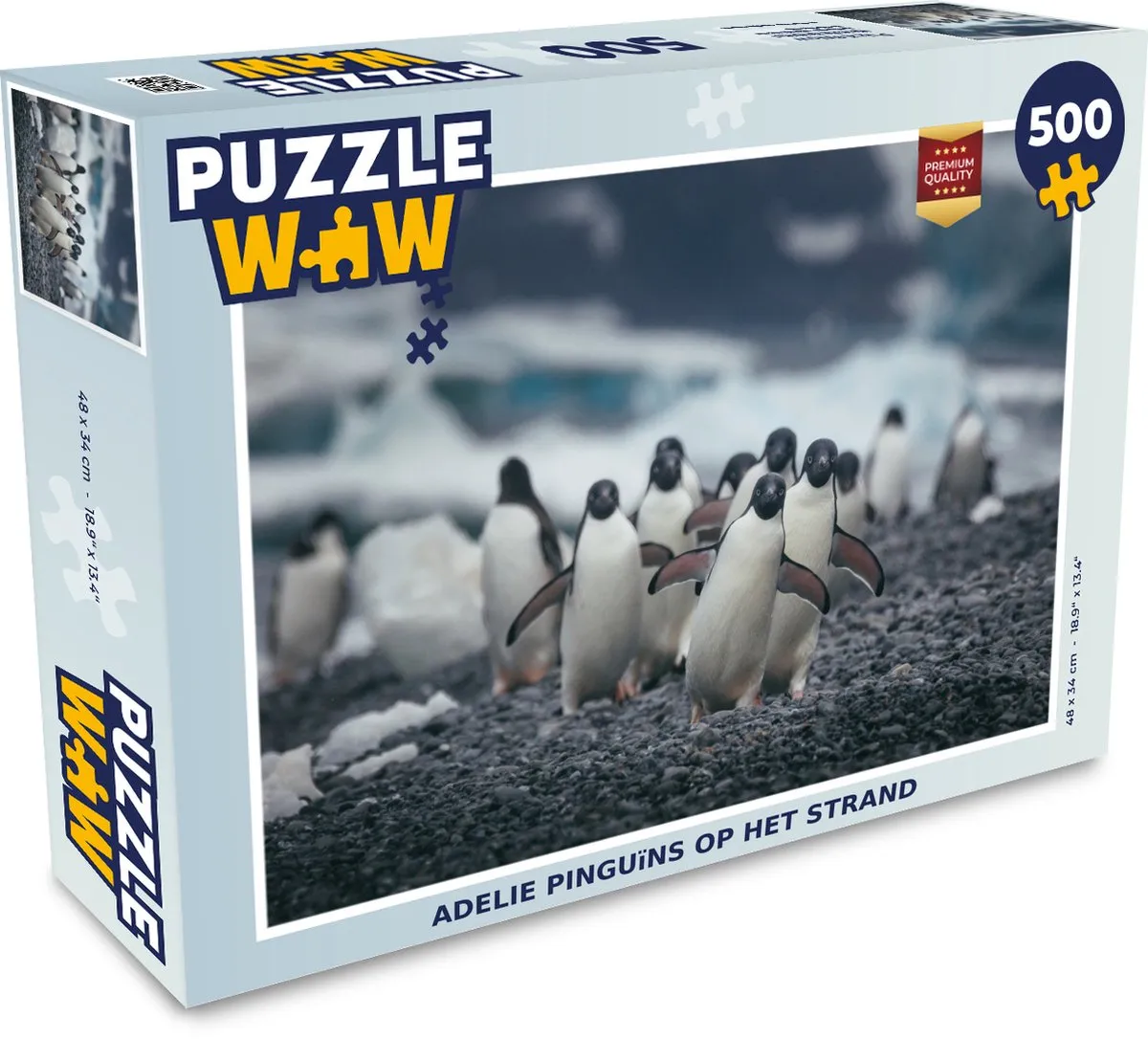 PuzzleWow Adelie Pinguïns Legpuzzel 500 Stuks