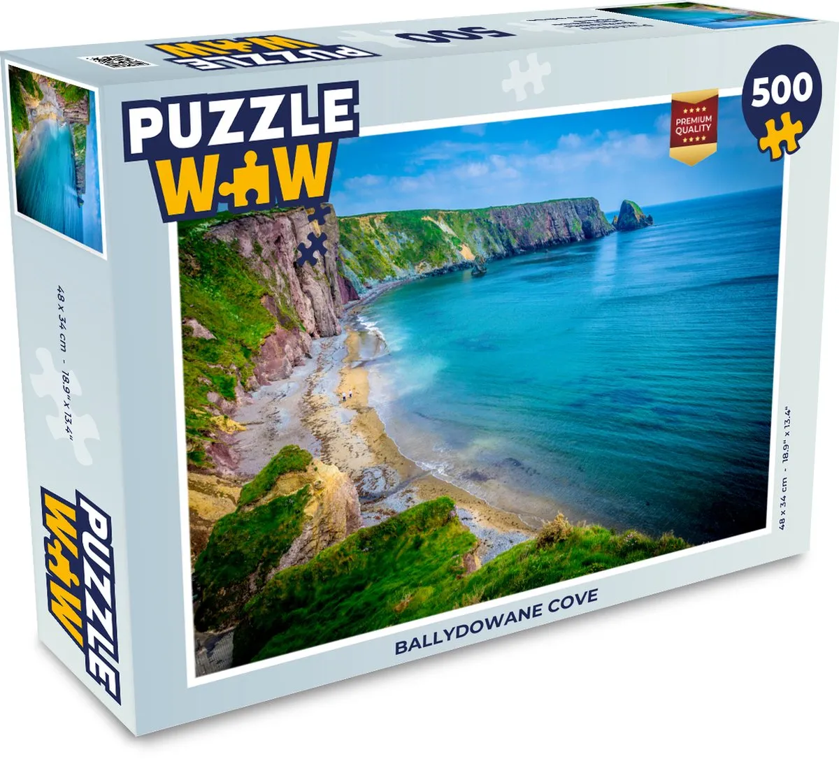 PuzzleWow Ballydowane Cove Legpuzzel 500 Stuks - Multicolor