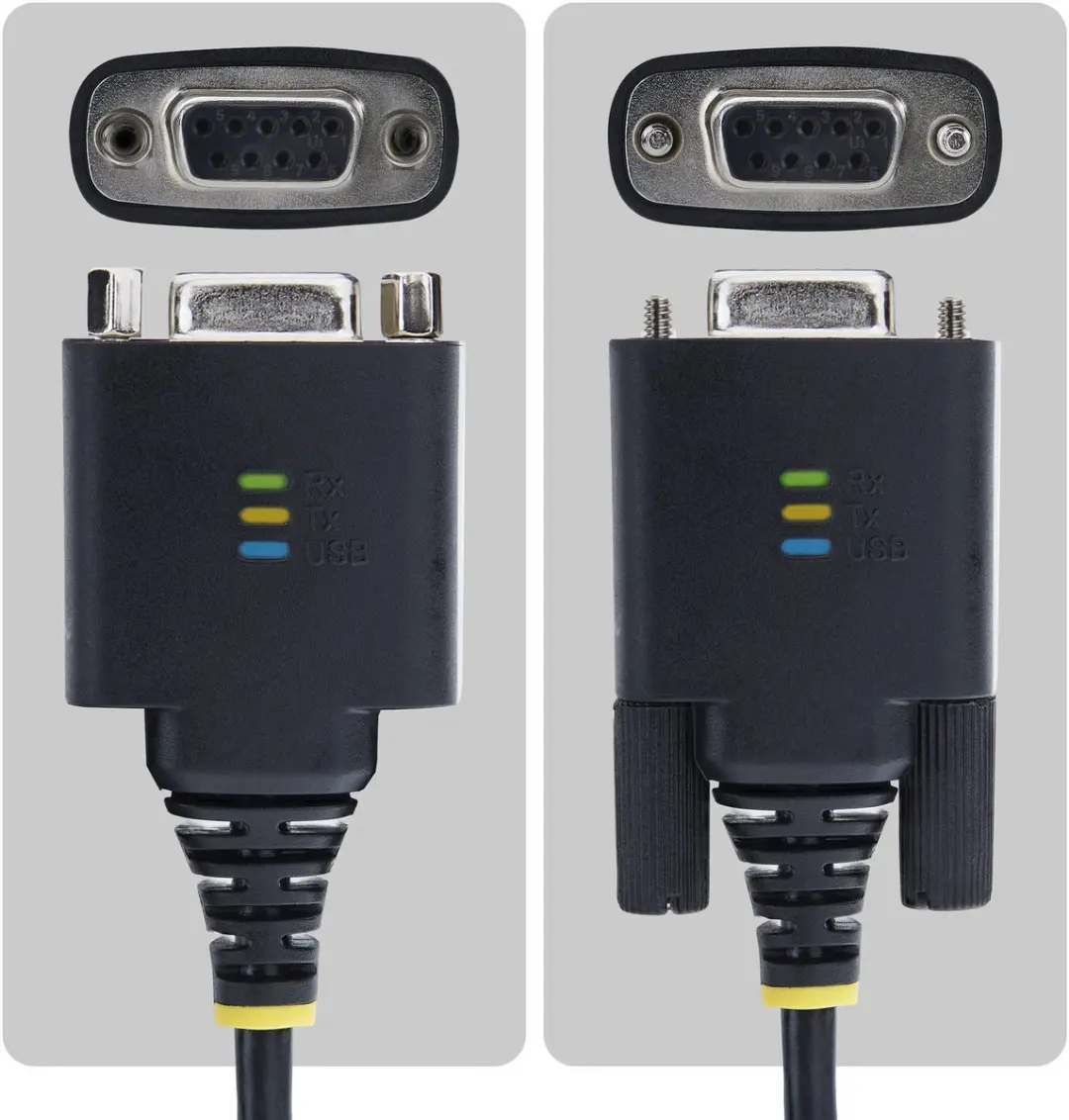 Startech USB-C naar RS232 Null Modem Adapterkabel 2m - FTDI - Zwart - afbeelding 5 van 6