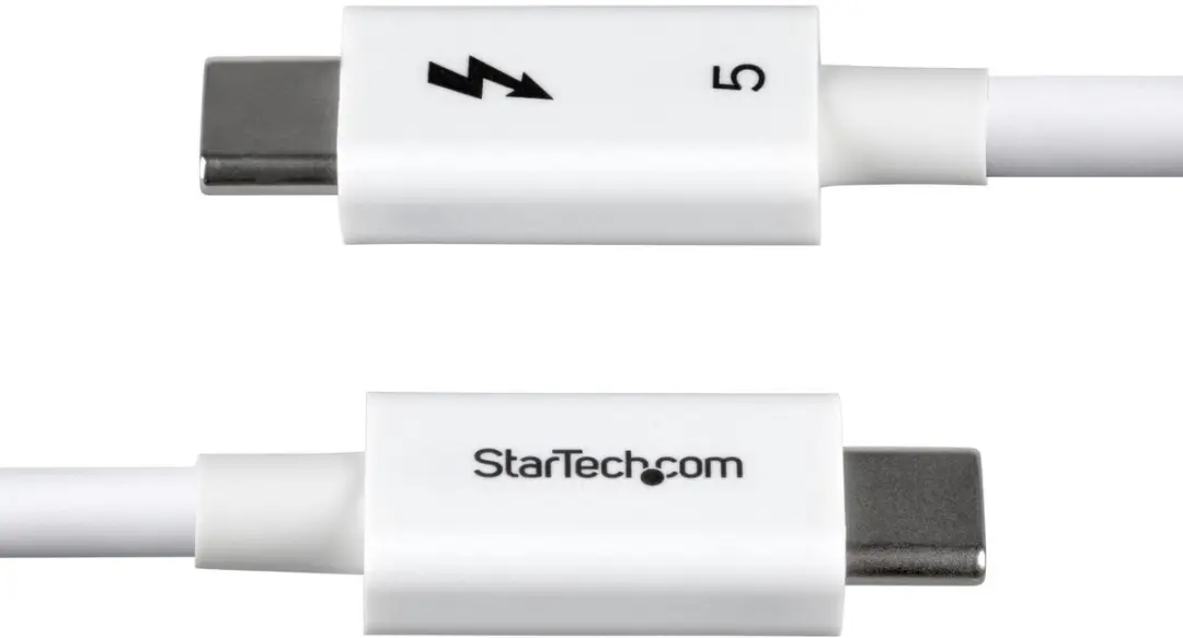 Startech Thunderbolt 5 Kabel TBLT5MM80CM240WWH - 80cm - 80Gbps/120Gbps - 240W - Wit - afbeelding 4 van 6