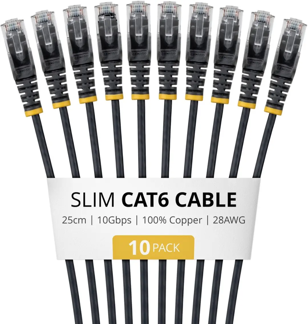 Startech N6PAT25CMBKS10PK Netwerkkabel Cat6