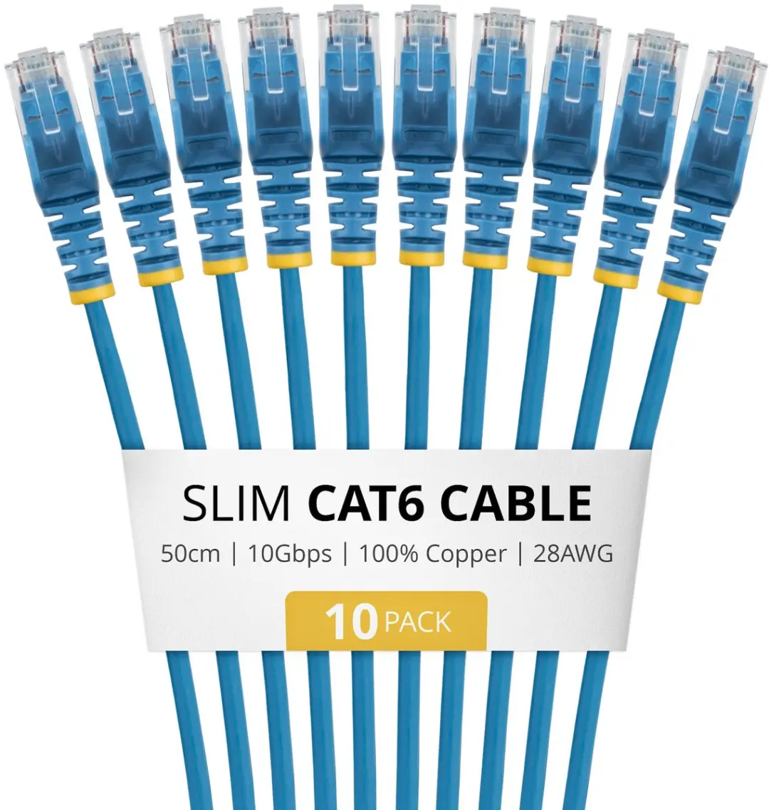 Startech N6PAT50CMBLS10PK Netwerkkabel Cat6