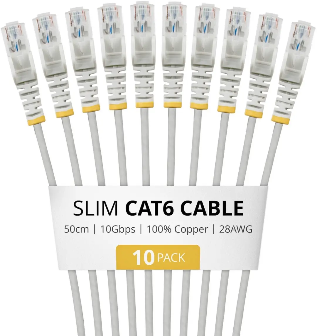 Startech N6PAT50CMGRS10PK Netwerkkabel Cat6