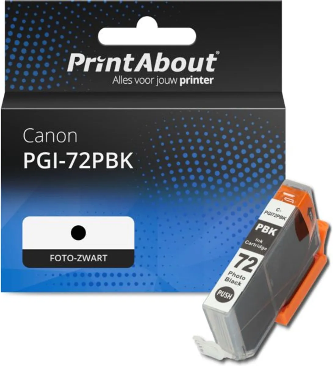 PrintAbout Canon PGI-72PBK Inktcartridge Foto-zwart 15ml
