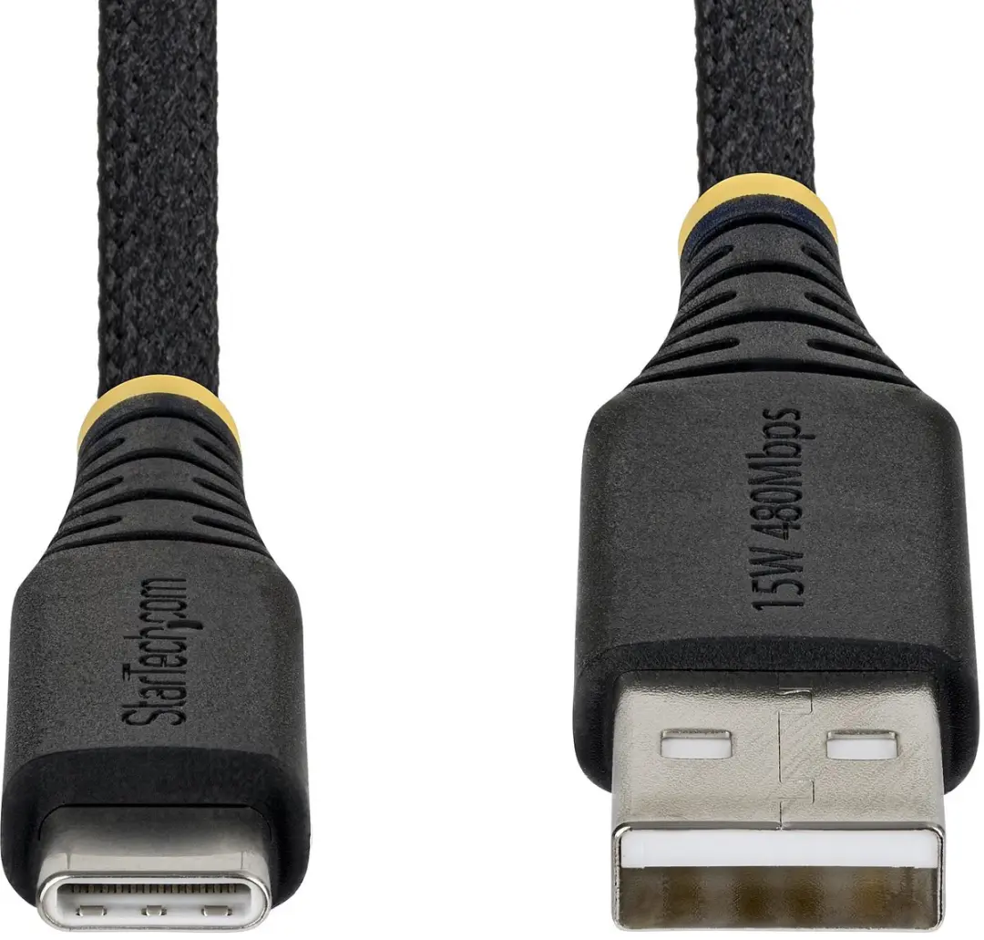 Startech USB2AC3MBR USB-A naar USB-C Kabel 3m - 15W 3A - Zwart - afbeelding 3 van 5