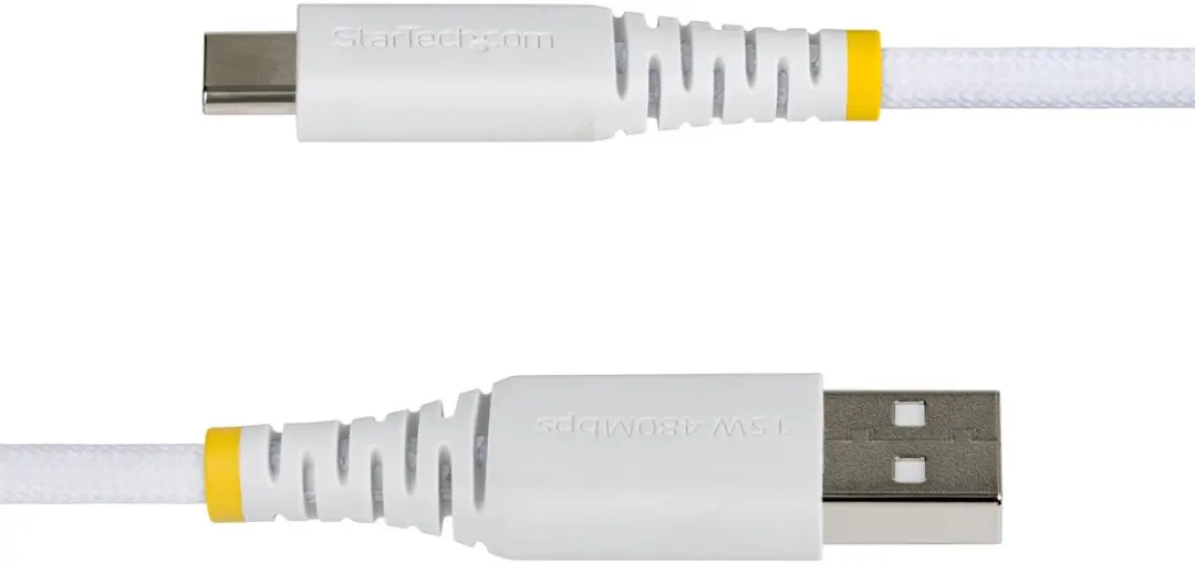 Startech USB2AC3MBRWH USB-A naar USB-C Kabel 3m - 15W 3A - Wit - afbeelding 5 van 5