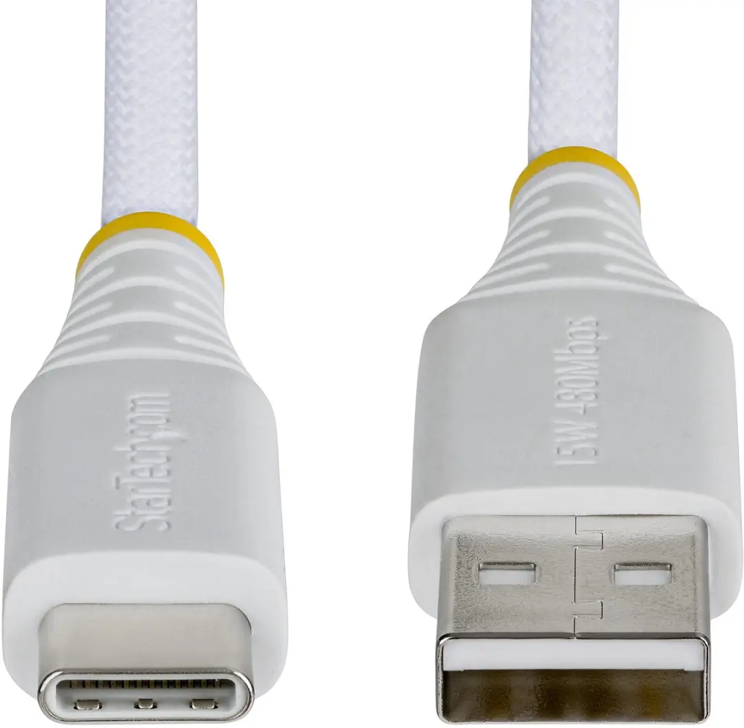 Startech USB2AC30CMBRWH USB-A naar USB-C Kabel 15W - Wit - afbeelding 3 van 5
