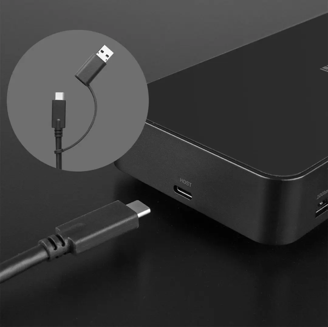 Lindy DST-Pro Universal USB-C Dockingstation 43366 - Zwart - afbeelding 3 van 6