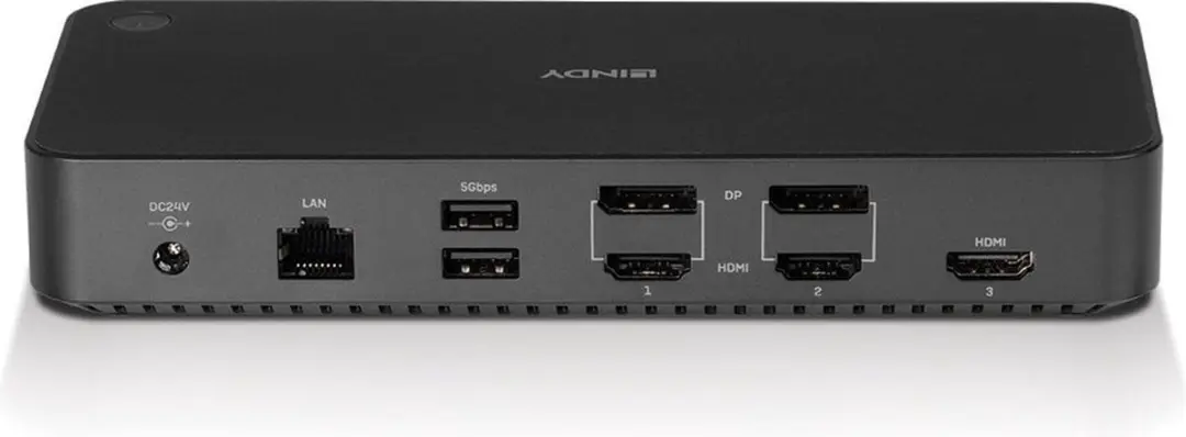 Lindy DST-Pro Universal USB-C Dockingstation 43366 - Zwart - afbeelding 6 van 6